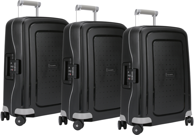 Samsonite S'Cure Spinner 55cm Black Triple Kofferset