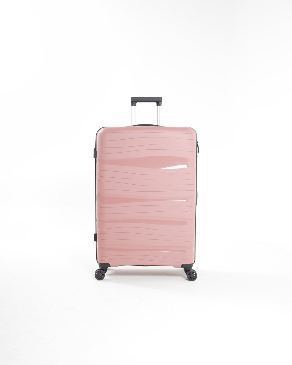 Berlin - Lichtgewicht handbagage trolley - 20 inch - 39L - Compact Formaat S - 56x38x23 cm - Met ingebouwd TSA-slot - Roze