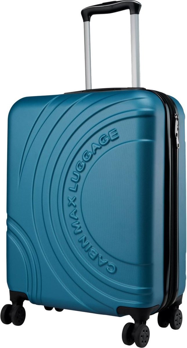 CabinMax Velocity Handbagage Koffer - Uitbreidbaar Trolley 44L - Harde Reiskoffer - 55x40x20/25 cm - Lichtgewicht - Groot Capaciteit - Endless Sea