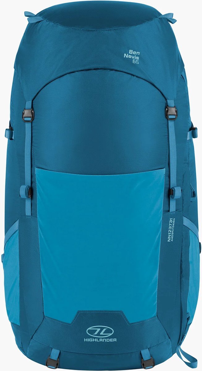 Highlander rugzak Ben Nevis Petrol backpack voor dames 65 liter - Blauw