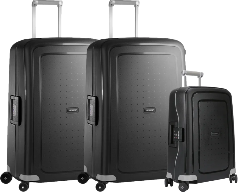 Samsonite S'Cure Spinner 75+75+55cm Black
