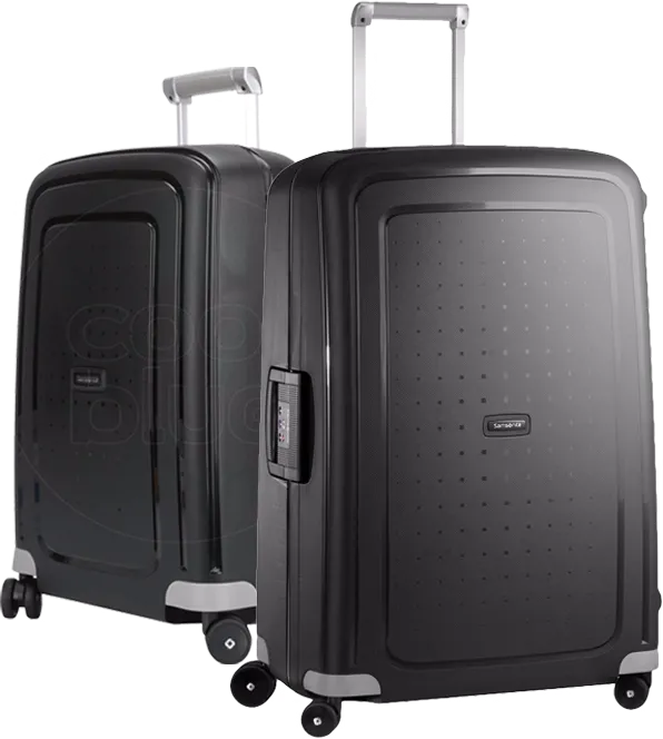 Samsonite S'cure Spinner 75+55cm Black kofferset