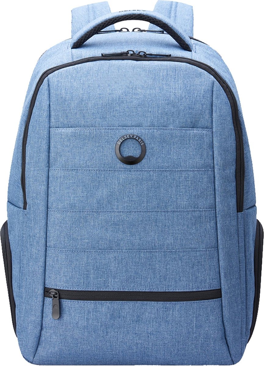 DELSEY PARIS Vrije tijd rugzak Rugzak met laptopvak Element Backpacks Voyager 20L Blue Jean Blauwgrijs