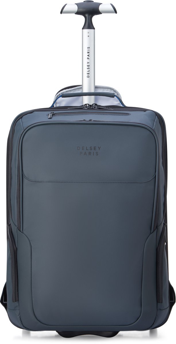 Delsey Parvis Plus Backpack Trolley - Water Resistant - 2 Compartments - 17,3 inch - Grey
