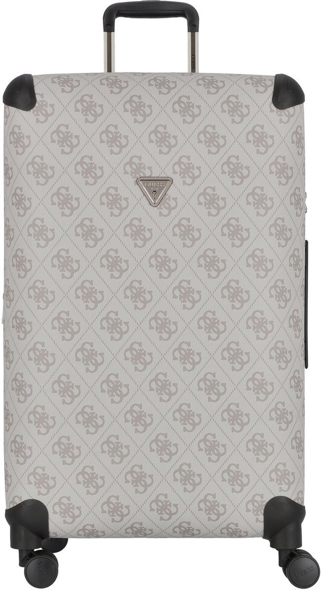 GUESS Trolley 28 In 8-Wheeler Exp. Dark Taupe Logo Crème 77cm