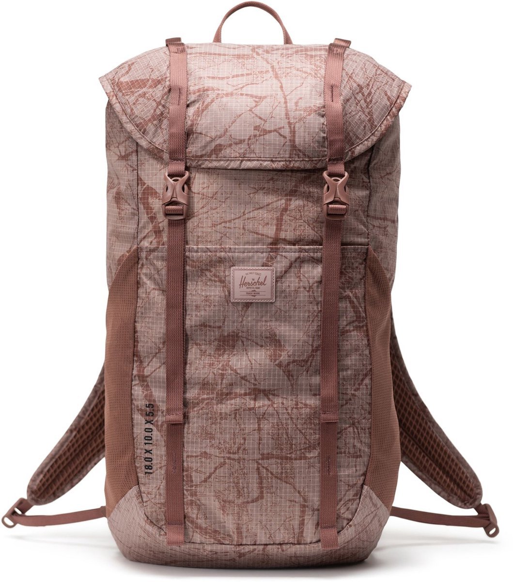 Herschel wandelrugzak rugzak Ultralight Backpack 22 L Ash Rose EQ Camo oud roze