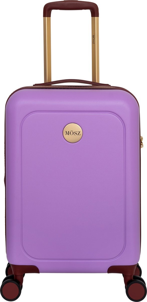 MŌSZ Handbagage Harde Koffer / Trolley / Reiskoffer - 55 x 35 x 20 cm - Lauren- Lila