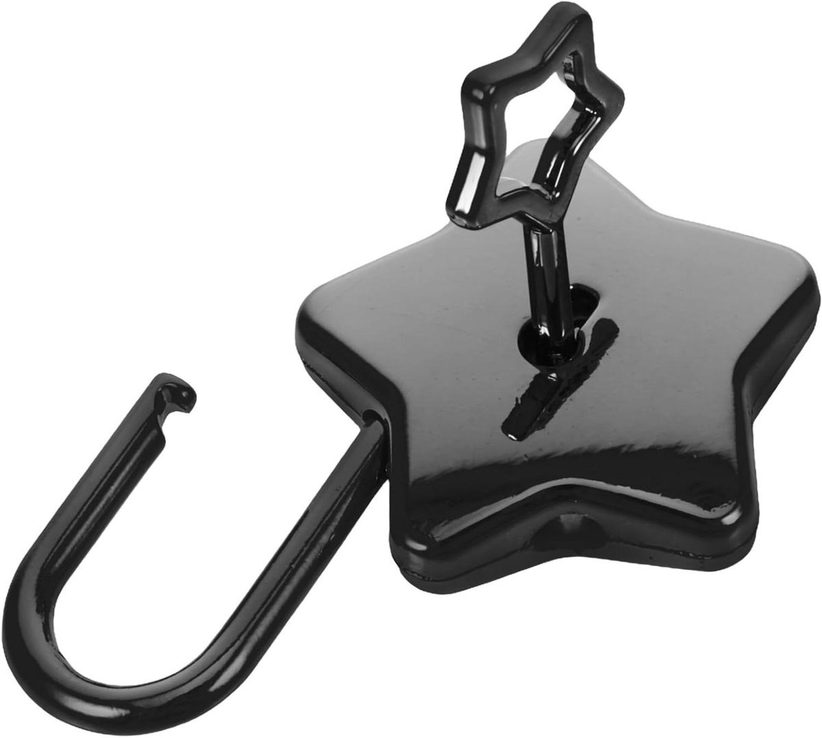 Allecto Plus - Mini Metalen Hangslot voor Bagage en Sportkluisje - Sterrenslot van Zinklegering met Sleutel