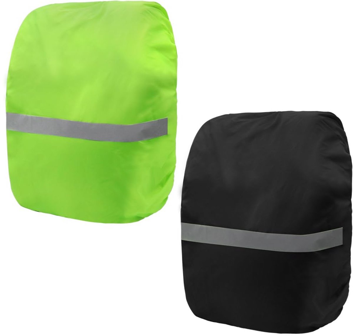 2 Pack Waterproof Backpack Cover 18-30L with Reflective Stripes Backpack Cover Rain Cover for Backpack for Hiking Camping Cycling