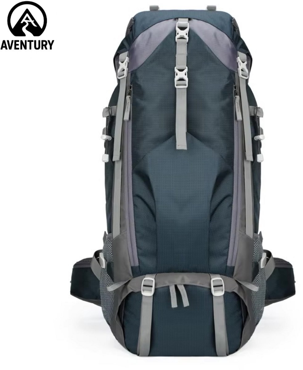 Backpack 70L - Backpack organiser - Front loader - Regenhoes - Laptoptas - Tas - Rugtas - Rugzak - Campingtas - Outdoor - Marine blauw