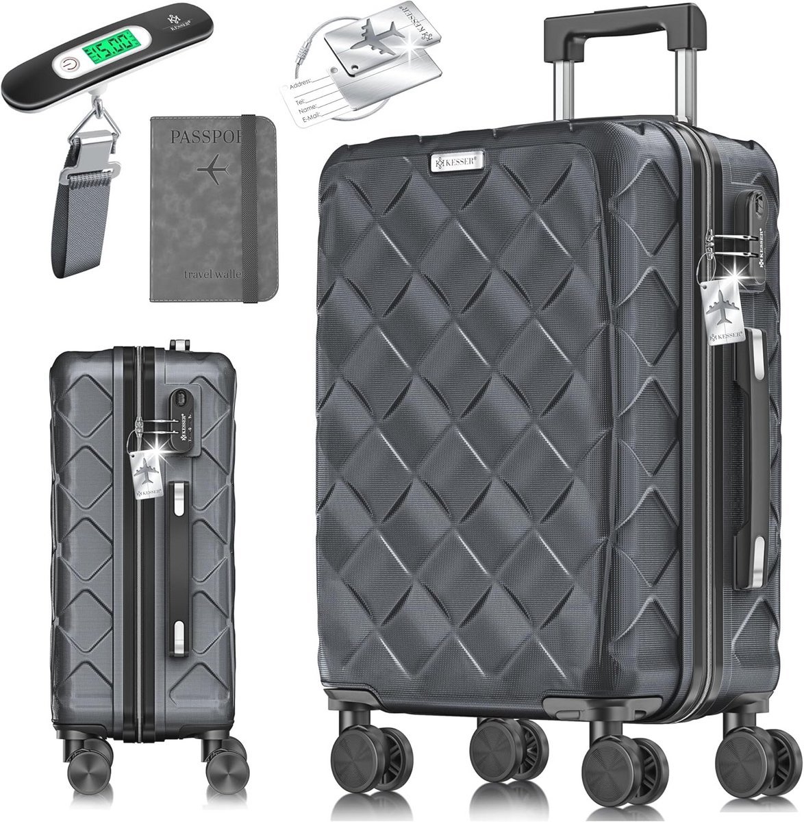 Reiskoffer ABS Hardshell Met Cijferslot - Handbagage Trolley Voor Zakenreizen