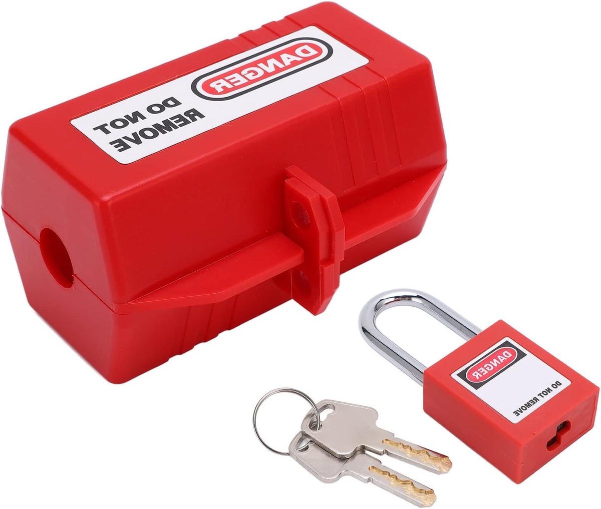 Safety Lockout Kit voor Industrieel, Chemisch en Thuisgebruik - Elektrische Lockout -tagout -apparaat met Hangslot - Grote lockbox