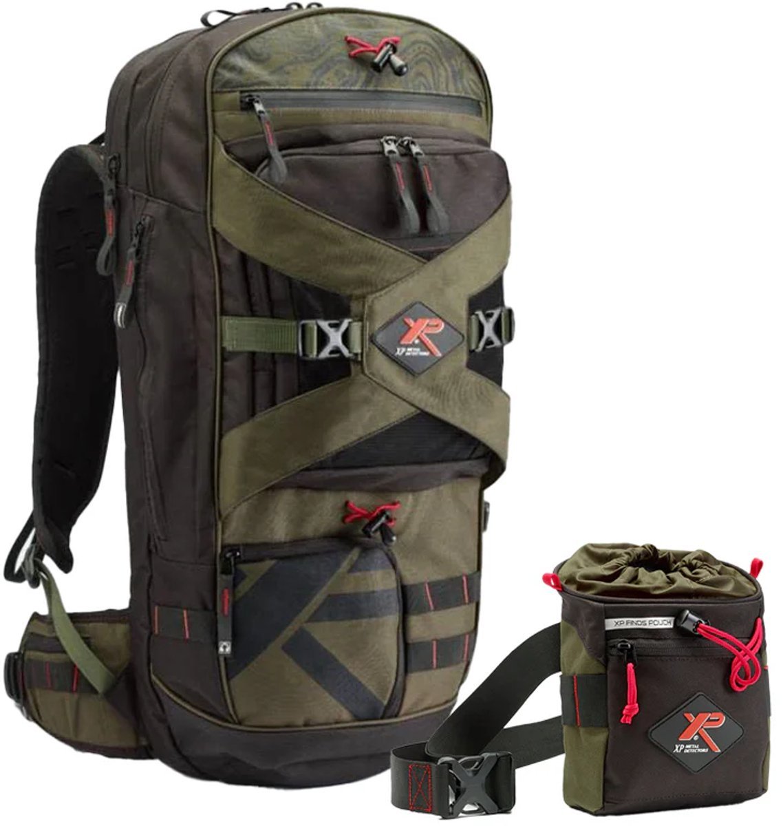 XP Metaaldetectors Backpack 280 en XP vondstentas