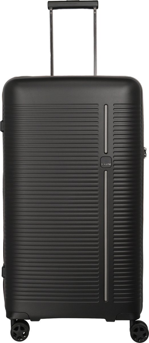 travelite Roomer 4W Trunk Trolley Black Zwart 78cm