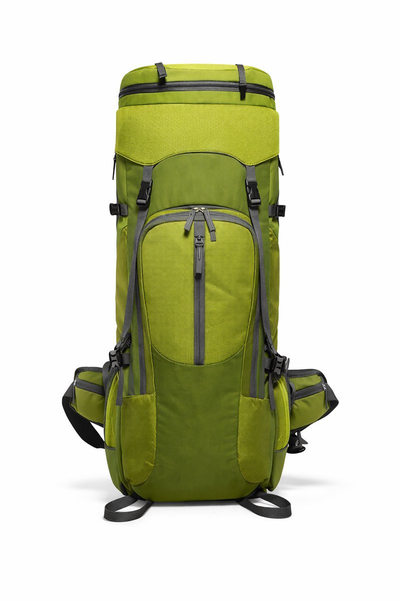 70L Trekking Rugzak - Grote Hiking Backpack - Waterafstotend - Comfortabel Rugpand - Unisex - Groen