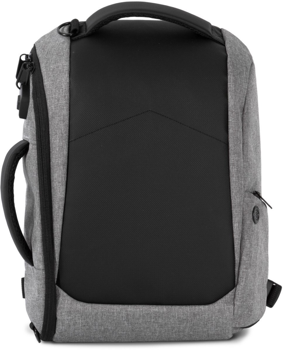Kimood Anti-diefstalrugzak voor tablet van 13 KI0890 - Graphite Grey Heather / Black - One size