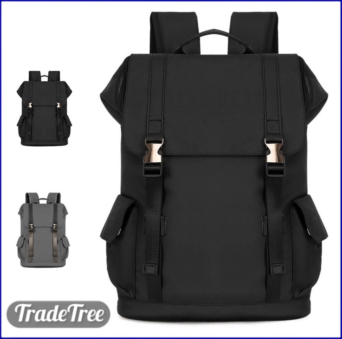 Stylish, Versatile and Durable Backpack - Perfect for Travel and School-Black